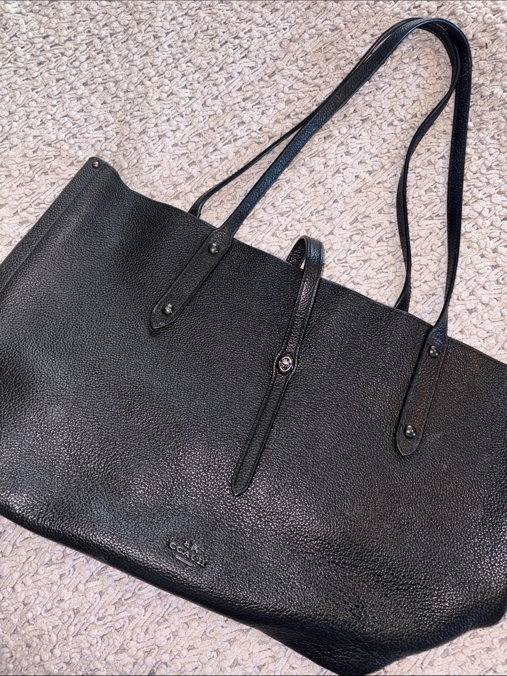 Coach Black Shopper